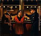 Jack Vettriano Cleo and the Boys II painting